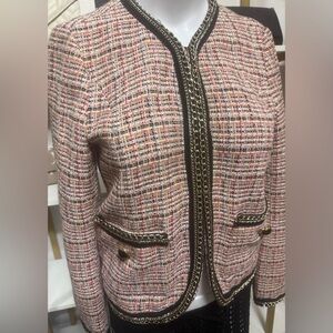 Stunning ZARA Tweed Blazer Jacket